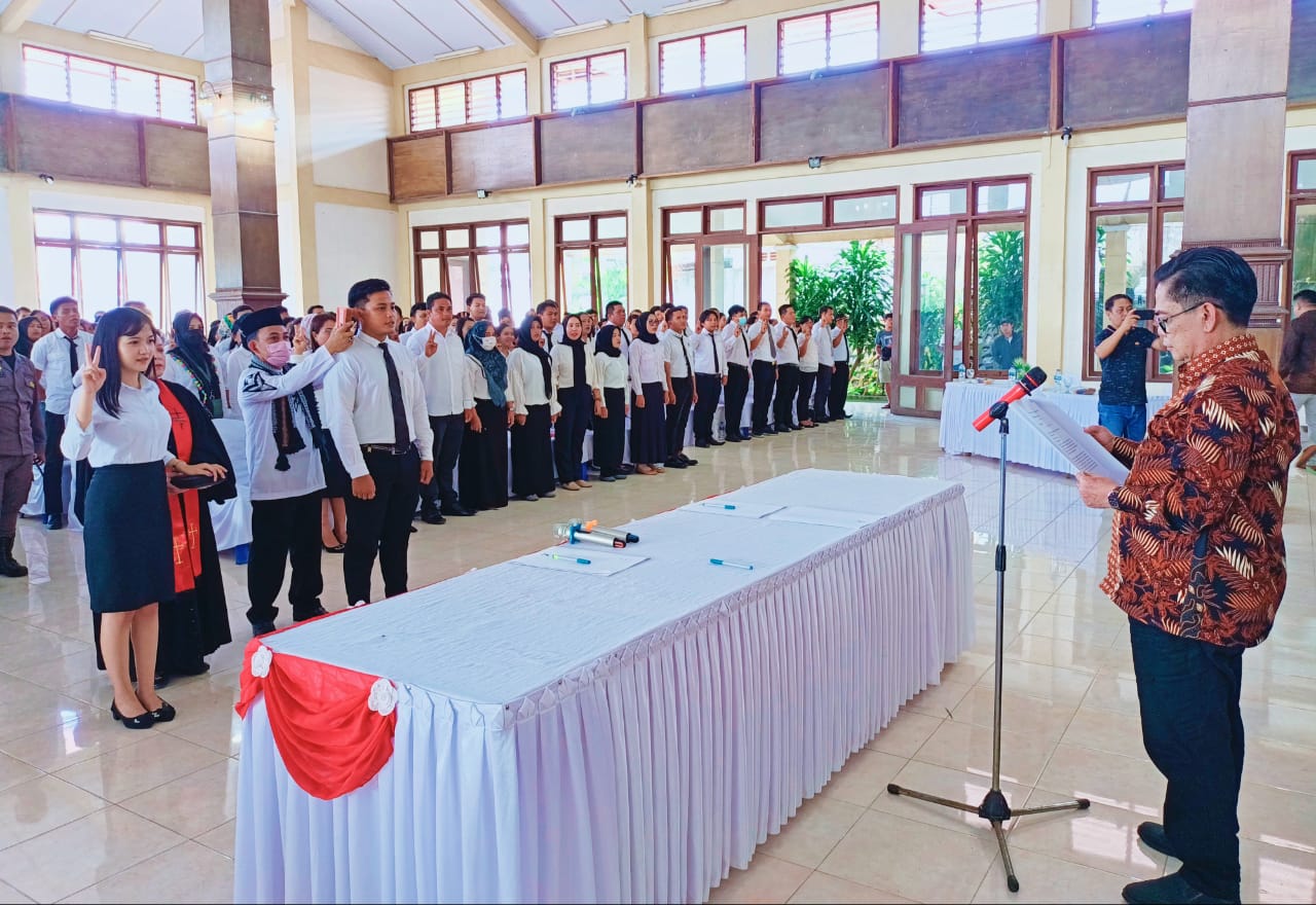 Badan Adhoc Desa Dilantik Selenggarakan Pemilu